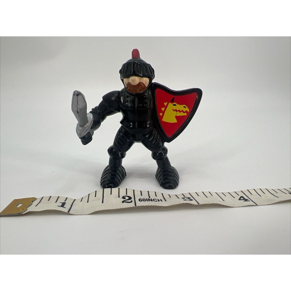 1995 Fisher Price Great Adventure Black Knight Figure Mcdonalds Happy Meal Toy